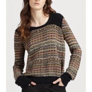 Theory Multicolor Patterned Sweater